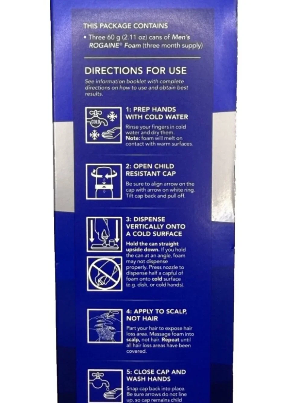 Rogaine Men’s 5% Minoxidil Foam Hair Regrowth Treatment 3 Month Supply NEW